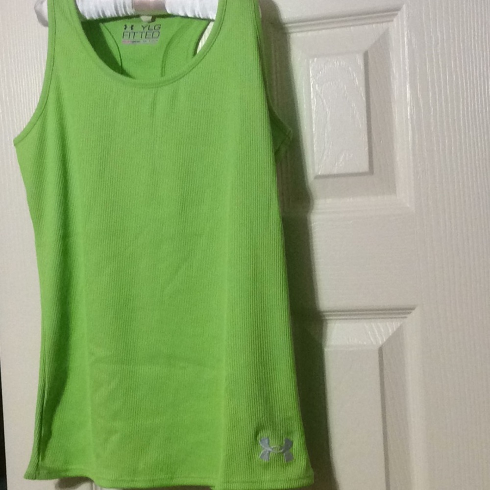 Youth under armor heat gear fitted tank top size L